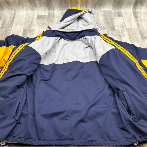 ✅Mens XLT 46/48 Vintage Starter 3-in-1 Winter Jacket Feather/Down Insulated Navy - Picture 4 of 14